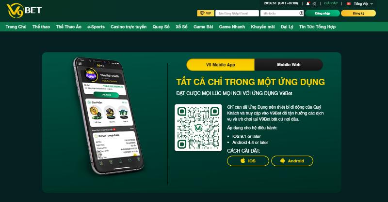 Hướng dẫn đăng ký V9bet trên điện thoại