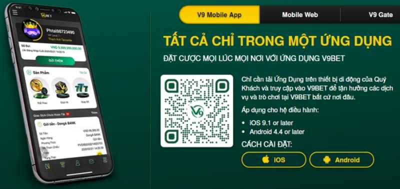 Giải đáp một số câu hỏi khi tải app V9bet